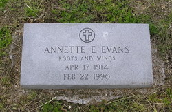 Annette Elizabeth <I>Bunnell</I> Evans 