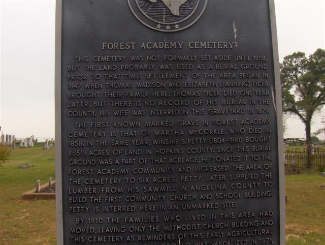 Forest Academy Cemetery