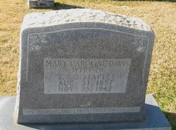 Mary Caroline <I>Davis</I> Staples 