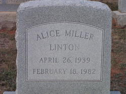 Alice Geraldine <I>Miller</I> Linton 