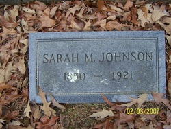 Sarah Matilda <I>Morris</I> Johnson 