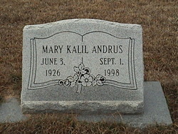 Mary <I>Kalil</I> Andrus 