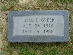 Lena <I>Baxley</I> Greer 