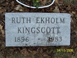 Ruth Elizabeth <I>Dahlquist</I> Kingscott 