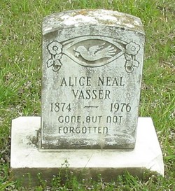 Alice <I>Neal</I> Vasser 