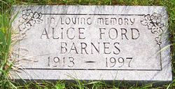 Alice Janette <I>Ford</I> Barnes 