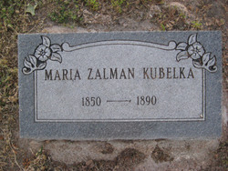 Maria Anna <I>Zalman</I> Kubelka 