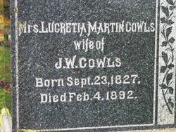Lucretia <I>Gordon</I> Cowls 