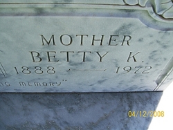 Bertha Katherine “Betty” <I>Miller</I> Carlile 