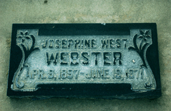 Josephine Alice <I>West</I> Webster 