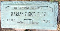 Marian Frances <I>Minor</I> Elam 