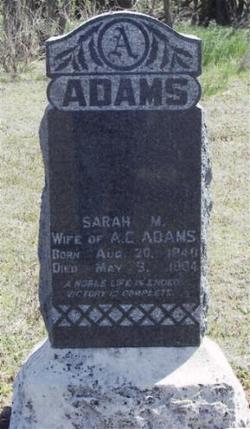 Sarah Margaret <I>Galbreath</I> Adams 
