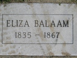 Elizabeth Ann <I>Whittock</I> Balaam 