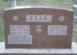 Rhoda Florence <I>Butler</I> Fear 