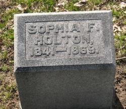 Sophia F <I>Packer</I> Holton 