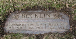 Sophia Ann <I>Amundson</I> Bucklin 