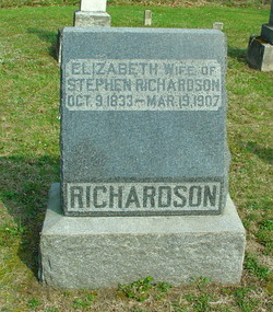 Elizabeth <I>Ricketts</I> Richardson 