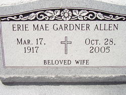 Erie Mae <I>Gardner</I> Allen 