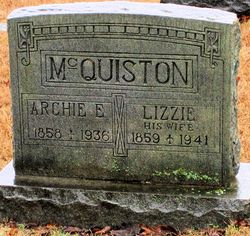 Mary Elizabeth “Lizzie” <I>Strong</I> McQuiston 