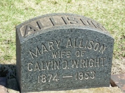 Mary Louisa <I>Allison</I> Wright 