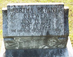 Bertha <I>Bryant</I> Brewer 