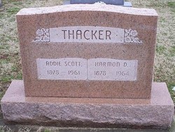 Addie A. <I>Scott</I> Thacker 