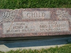 Mary Eliza <I>Thompson</I> Child 