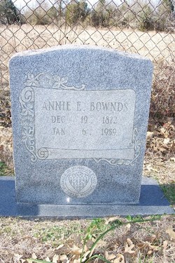 Annie E <I>Slaughter</I> Bownds 