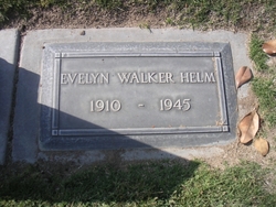 Evelyn <I>Walker</I> Helm 