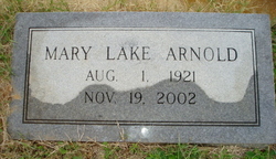 Mary <I>Lake</I> Arnold 
