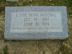 E Faye <I>Paine</I> Maschal 