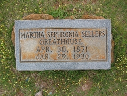 Martha Sephronia <I>Sellers</I> Greathouse 