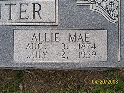 Allie Mae <I>Smith</I> Carpenter 