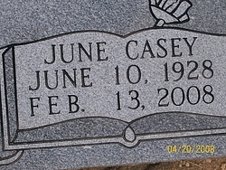 June <I>Casey</I> Alston 
