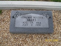 Vera Mae <I>Bostick</I> Akers 