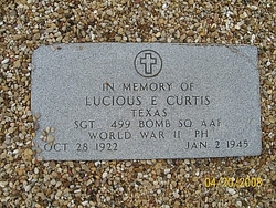 SGT Lucious Edwin Curtis 