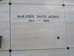 Marjorie <I>David</I> Ageno 