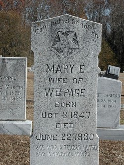 Mary Elizabeth <I>Crow</I> Page 