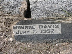 Minerva “Minnie” <I>Hancock</I> Davis 