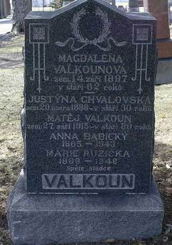 Anna <I>Valkoun</I> Babicky 
