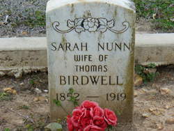 Sarah <I>Nunn</I> Birdwell 