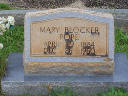 Mary Alice <I>Blocker</I> Pope 