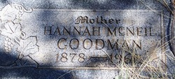 Hannah <I>McNeil</I> Goodman 