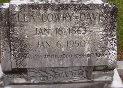 Ella <I>Lowry</I> Davis 