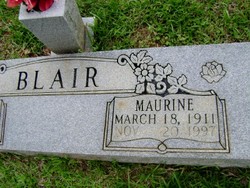 Maurine <I>McWhorter</I> Blair 