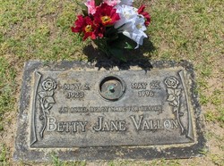 Betty Jane <I>Allomong</I> Vallon 