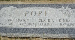 LeRoy Burton Pope 