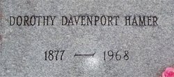 Dorothy <I>Davenport</I> Hamer 