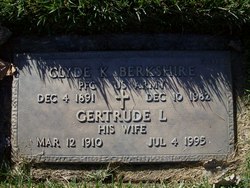 Gertrude L Berkshire 