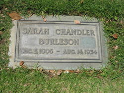 Sarah <I>Chandler</I> Burleson 